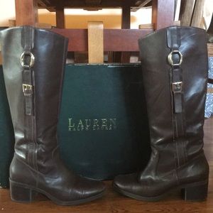 Ralph Lauren Brown Riata Boots Women’s 9